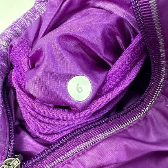 LULULEMON Down For A Run Tender Violet Quilted Vest Sz 6 - Picture 3 of 7